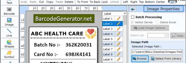 Healthcare Barcode Creator screenshot