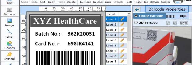 Healthcare Business Barcode screenshot