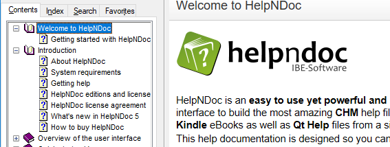 HelpNDoc Personal Edition screenshot