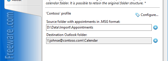 Import Calendar from MSG for Outlook screenshot