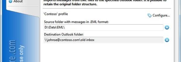 Import Messages from EML Format screenshot