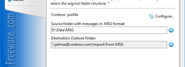 Import Messages from MSG for Outlook screenshot