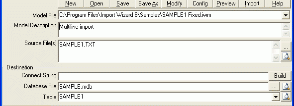 Import Wizard screenshot