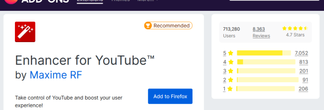 Improve YouTube! for Firefox screenshot