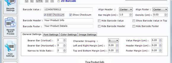 Industrial Barcode Generator screenshot