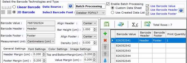 Industrial Barcode Labeling Design Tool screenshot