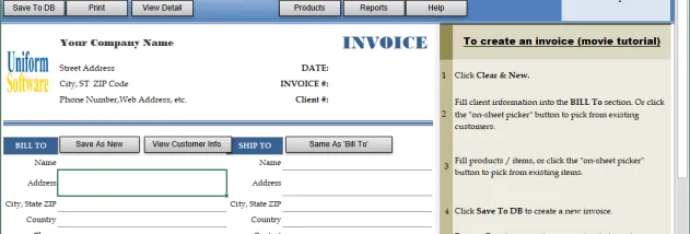 Invoice Manager for Excel screenshot