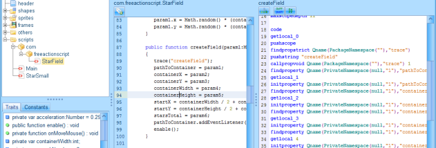 jpexs free flash decompiler search entire swf