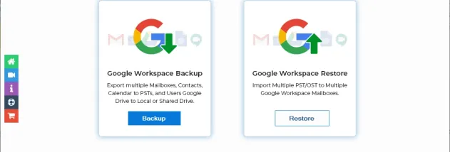 Kernel Google Workspace Backup screenshot