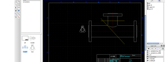 LibreCAD screenshot