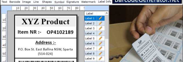 Manufacturing Barcode Generator screenshot