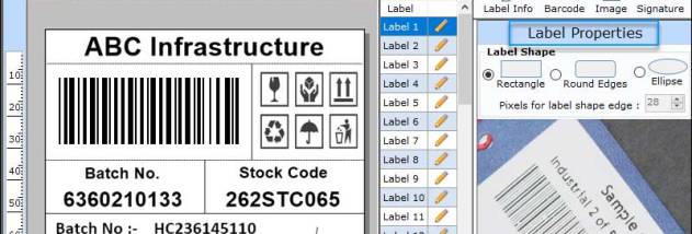 Manufacturing Barcode Software screenshot