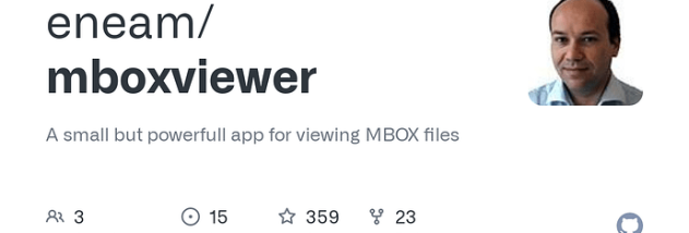 MBox Viewer screenshot