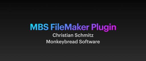 MBS FileMaker Plugin screenshot