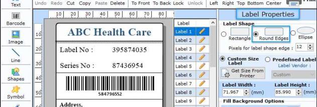 Medical Barcode Generator Software screenshot