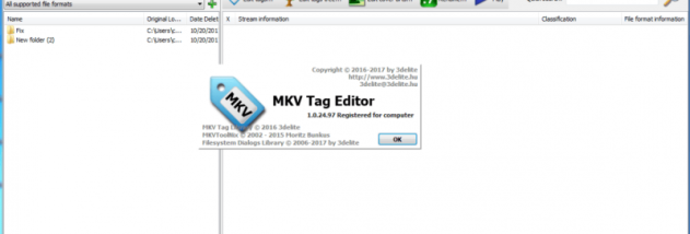 MKV Tag Editor screenshot