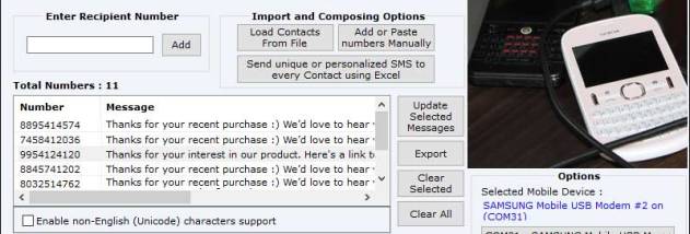 Mobile Messaging Software GSM screenshot