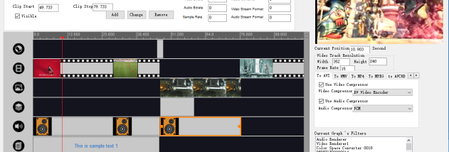 Movie Maker Timeline SDK Control screenshot