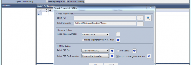 PST Repair screenshot