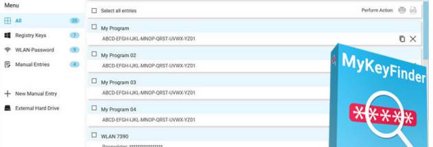 MyKeyFinder screenshot