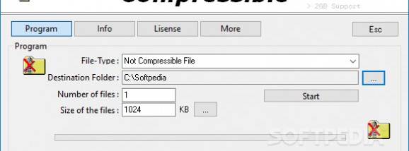 NonCompressibleFiles Portable screenshot