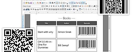 NOV Barcode for .NET screenshot