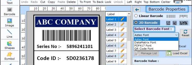 Online Label Maker Software screenshot