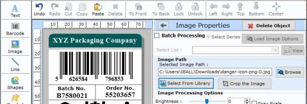 Package Barcode Labels screenshot