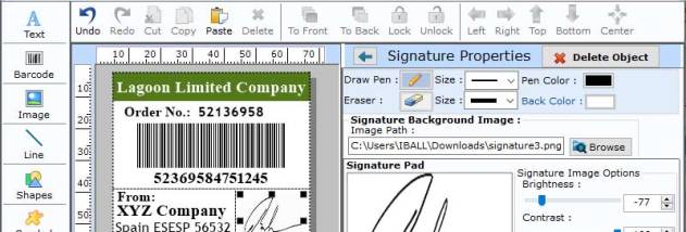 Packaging Barcode Labels Software screenshot