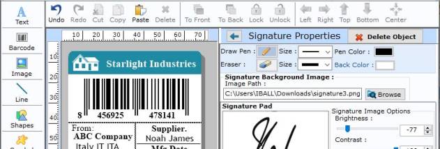 Packaging Industry Barcodes Generator screenshot