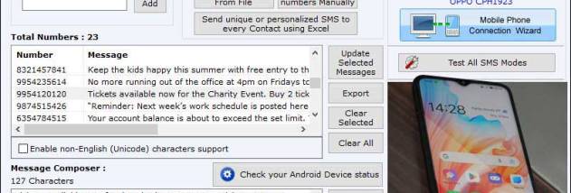 PC to Mobile Bulk SMS Software screenshot