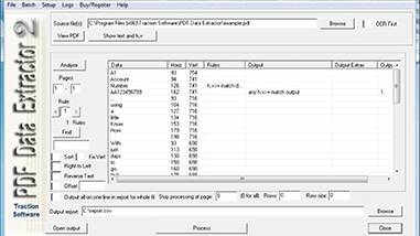 PDF Data Extractor screenshot