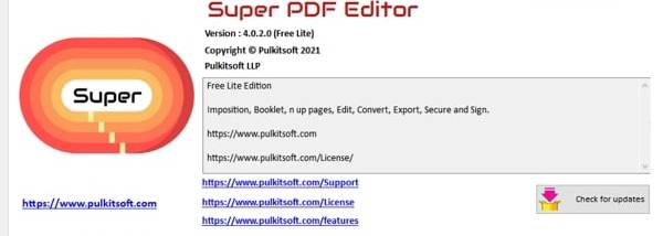 Super PDF Editor screenshot