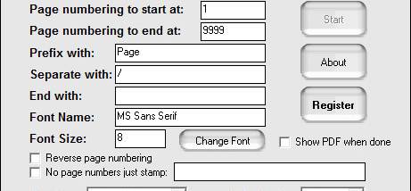 PDF Page Number screenshot