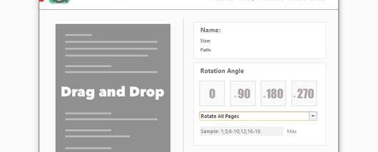 PDF Page Rotator screenshot