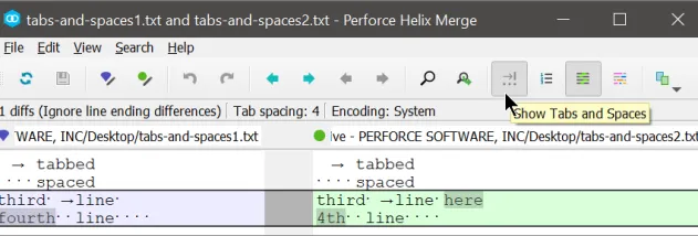 Perforce P4Merge screenshot