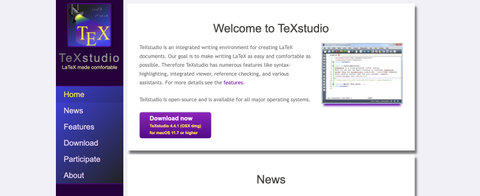 Portable TeXstudio screenshot