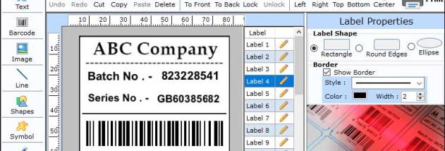 Postal Industry Barcode Software screenshot