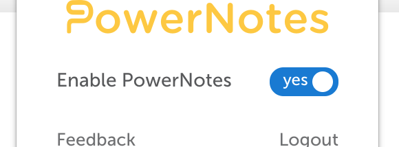 PowerNotes for Chrome screenshot