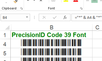 PrecisionID Code 39 Fonts screenshot