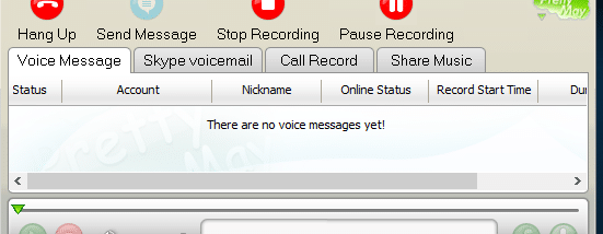 how to send voice message on skype