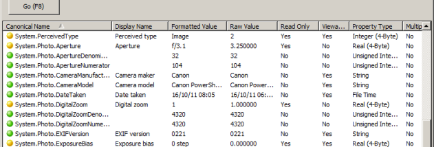 PropertySystemView screenshot