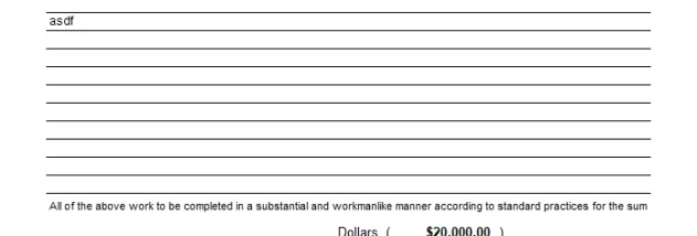 Proposal and Contract Template screenshot