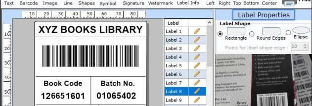 Publisher Barcode Label Maker Software screenshot