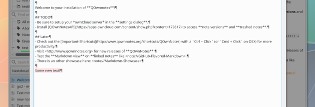 QOwnNotes for Linux screenshot
