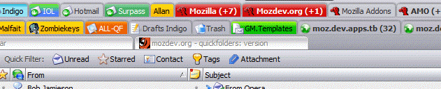 QuickFolders screenshot