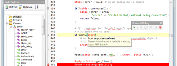 Rapid PHP Editor screenshot