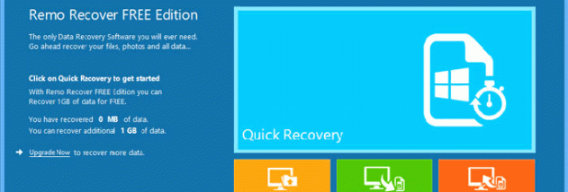 Remo Recover FREE Edition screenshot