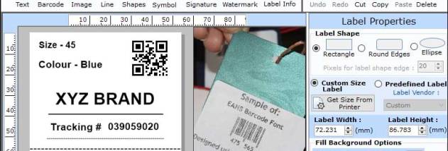 Retail Barcode Labels screenshot