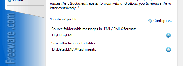 Save Attachments from EML Files screenshot